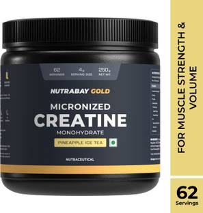 Nutrabay Gold Micronized Creatine Monohydrate, Pre/Post Workout, Flavoured Amino Acid Creatine