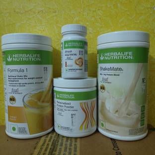 HERBALIFE WEIGHT LOSS COMBO F1 MANGO SHAKE SHAKEMATE PROTEIN POWDER 200GM AFRESH CINNAMON Protein Bars
