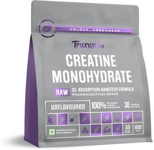 TruNativ Pure Creatine Monohydrate | For Enhanced Strength & Fast-Absorbing| Creatine