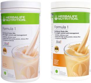 HERBALIFE Formula 1 Shake Mix- Vanilla Flavor & Orange Flavor For Weight Loss Plant-Based Protein
