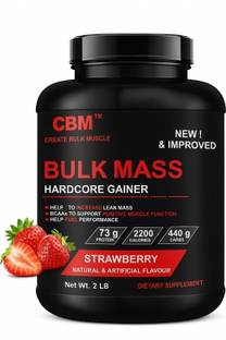 CBM Bulk Mass Strawberry 900GM Protein Supplement Weight Gainers/Mass Gainers