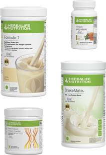 HERBALIFE Formula1 Vanila 500g Protine 200g Shakemate 500g Energy Drink Tulshi Afresh 50g Plant-Based Protein