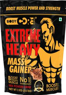 Body Core Science Extreme Heavy Mass Gainer(Chocolate-3Kg) Weight Gainers/Mass Gainers