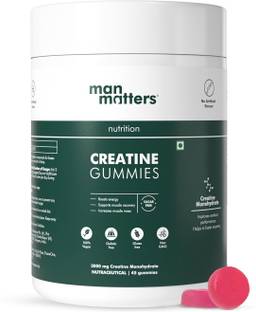 Man Matters Creatine Gummies |No Added Sugar |Boosts Energy & Muscle Mass, Supports Recovery Creatine
