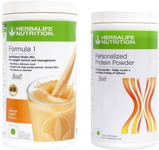 HERBALIFE Formula1 Shake - Orange Flavor With Personalized Protein Powder 400 Gram Plant-Based Protein