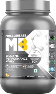 MUSCLEBLAZE Biozyme Performance Whey Protein Powder, 25g Protein Per Scoop Whey Protein