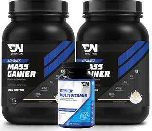 DNUTRIXN Advance Mass Gainer +Multivitamin Tablets 30N |Muscle Building Formula Weight Gainers/Mass Gainers