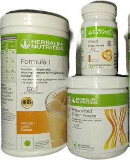 Herbalife Nutrition F1 Shake Orange + Protein Powder 200 G + Afresh - Cinnamon Protein Shake