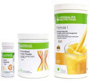 Herbalife Nutrition Formula 1 Shake Mango With Protein Powder And Afresh Energy Drink Ginger Plant-Based Protein