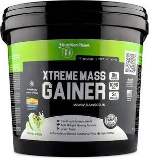 Nutrition Planet Xtreme Mass Gainer (Kesar Kaju Pista - 5Kg, 17 Servings) Weight Gainers/Mass Gainers