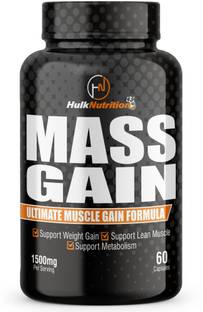 Hulk Nutrition Mass Bulk gain To Increase lean Mass Gain With New Improved Mass Gain Formula Weight Gainers/Mass Gainers