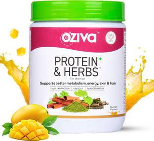 OZiva Protein & Herbs for Women |Manage Weight & Metabolism| Reduce Body Fat |No Sugar Whey Protein