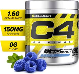 Cellucor C4 ORIGINAL EXPLOSIVE PRE-WORKOUT ( ICY BLUE RAZZ Flavor) 60 Servings |No #1 Pre Workout
