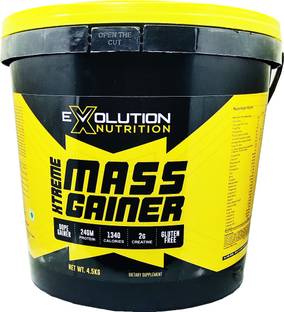 Evolution Nutrition Xtreme Mass Gainer With High Calories 1340 (10Lbs Kesar Kulfi) Weight Gainers/Mass Gainers