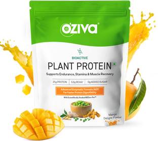 OZiva Bioactive Plant Protein (25g Vegan Protein) for Endurance & Muscle Recovery Plant-Based Protein