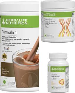 HERBALIFE F1 SHAKE Chocolate , PP Powder 200 G , Afresh - Ginger Protein Shake