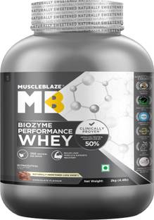 MUSCLEBLAZE Biozyme Performance Whey Protein Powder | Naturally Sweetened | 25g Protein Whey Protein