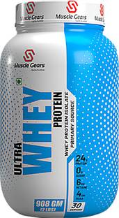 Muscle Gears Ultra Whey Protein 2lbs Strawberry Whey Protein