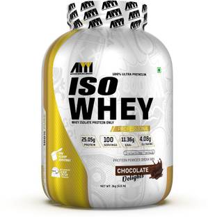 ADVANCE MUSCLEMASS Whey Isolate 90% with Enzyme blend | 29.3 g protein | Raw Whey from USA | Whey Protein