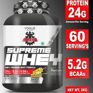 FOURTH GEAR Supreme Whey Protein Isolate & Concentrate Blend with Digestive Enzymes Whey Protein
