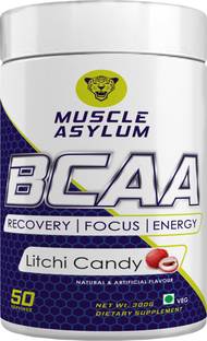 Muscle Asylum BCAA - with BRAIN BOOSTERS -100% Micronized Vegan, Recovery, Memory, Focus BCAA
