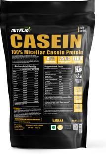 NutriJa Micellar Casein 85% - Slow Digesting Night Protein - 2Lbs(Banana) Casein Protein