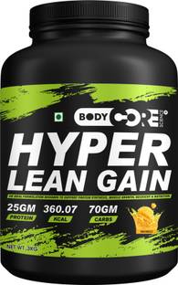 Body Core Science Hyper Lean Gainer-3Kg(Mango) Weight Gainers/Mass Gainers