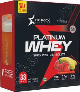 BIG ROCK NUTRITION Platinum Whey Protein Isolate - High Protein, Fast Absorption, Muscle Building| Whey Protein