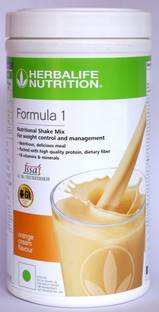 Herbalife Nutrition Formula 1 Nutritional Shake Orange Cream Flavor Protein Shake