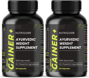 Nutri Guide New and Improved Formula Weight Gainer+ Muscle Mass Gainer I 100% Ayurvedic Weight Gainers/Mass Gainers