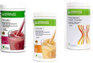 HERBALIFE Formula 1 Shake Rose Kheer & Orange Cream Flavor With Protein Powder 400 Gm Protein Shake