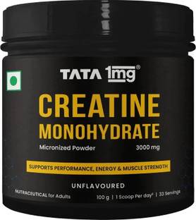 TATA 1mg Monohydrate 2X Micronized Zero Calories Fast Absorption Creatine