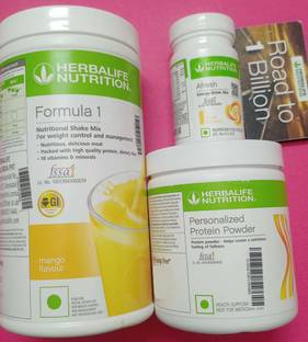 HERBALIFE Formula 1 Mango + Protein Powder 200 G+ Afresh Energy - Ginger 50g Protein Shake