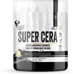 Muscle Weapon Super Cera Creatine Monohydrate Micronized 200 Mash Superior Form of 100% Pure Creatine