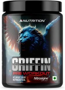 AI Nutrition Griffin Pre Workout with Nitrosigine 1050mg, L Citrulline 2300mg, Caffeine 200mg Pre Workout