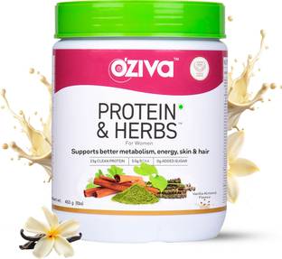 OZiva Protein & Herbs for Women |Manage Weight & Metabolism| Reduce Body Fat |No Sugar Whey Protein