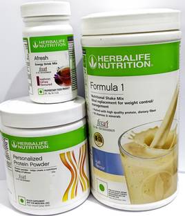 HERBALIFE Formula1 Kulfi 500g Protine Powder 200g Kashmeri Kawa Afresh 50g Protein Shake
