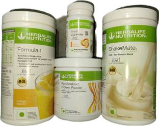HERBALIFE Formula 1 Mango + Protein Powder 200 G+ Shake Mate + Afresh - Peach Protein Shake