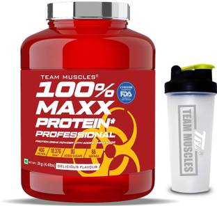 TEAM MUSCLES TM 100% Maxx Protein Professional(Cream & Cookies) Whey Protein