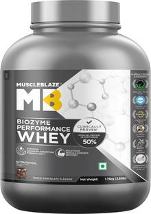 MUSCLEBLAZE Biozyme Performance Whey Protein Powder, 25g Protein Per Scoop Whey Protein