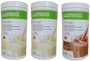 HERBALIFE Formula 1 shake mix vanilla 2 Pcs and 1 chocolate flavour for weigtt loss Plant-Based Protein
