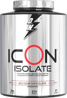 Dn With Divine Nutrition ICON ISOLATE PROTEIN, 27g Protein, 35g per serving, 56 Serving Whey Protein
