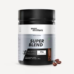 Man Matters Super Blend Whey Isolate Protein Powder | 25g Whey Protein |27 Vitamins &Omega 3 Whey Protein