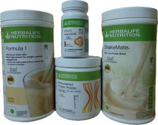 HERBALIFE WEIGHT LOSS COMBO NUTRITION VANILLA SHAKE SHAKEMATE PROTEIN 200GM AFRESH ELAICHI Nutrition Bars