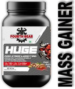 VOGUE WELLNESS Huge High Protein Muscle Mass Gainer Supplement for Men with Digestive Enzymes Weight Gainers/Mass Gainers