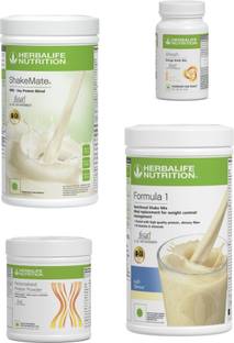 HERBALIFE Formula1 Kulfi Shake 500g Protine 200g Shakemate 500g & Energy Drink Ginger 50g Plant-Based Protein