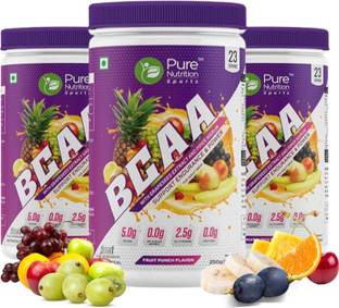 Pure Nutrition BCAA 2:1:1 with L-Glutamine & Electrolyte, Workout Recovery for Muscle Growth BCAA
