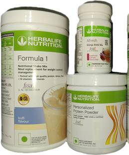 Herbalife Nutrition F1 Shake Kulfi + Protein Powder 200 G + Afresh - Kashmiri Kahwa Protein Shake