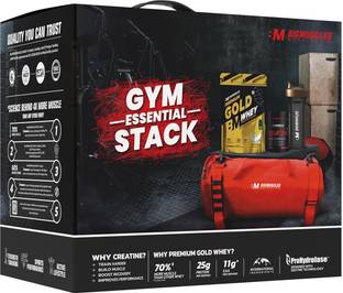 BIGMUSCLES NUTRITION Gym Essential Combo | Premium Gold Whey 1kg , Creatine 100g , Gym Bag Whey Protein