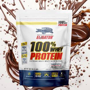 Eligator 100% Whey Protein concentrat Powder Post-Workout Muscle Growth (Choco malt) Whey Protein